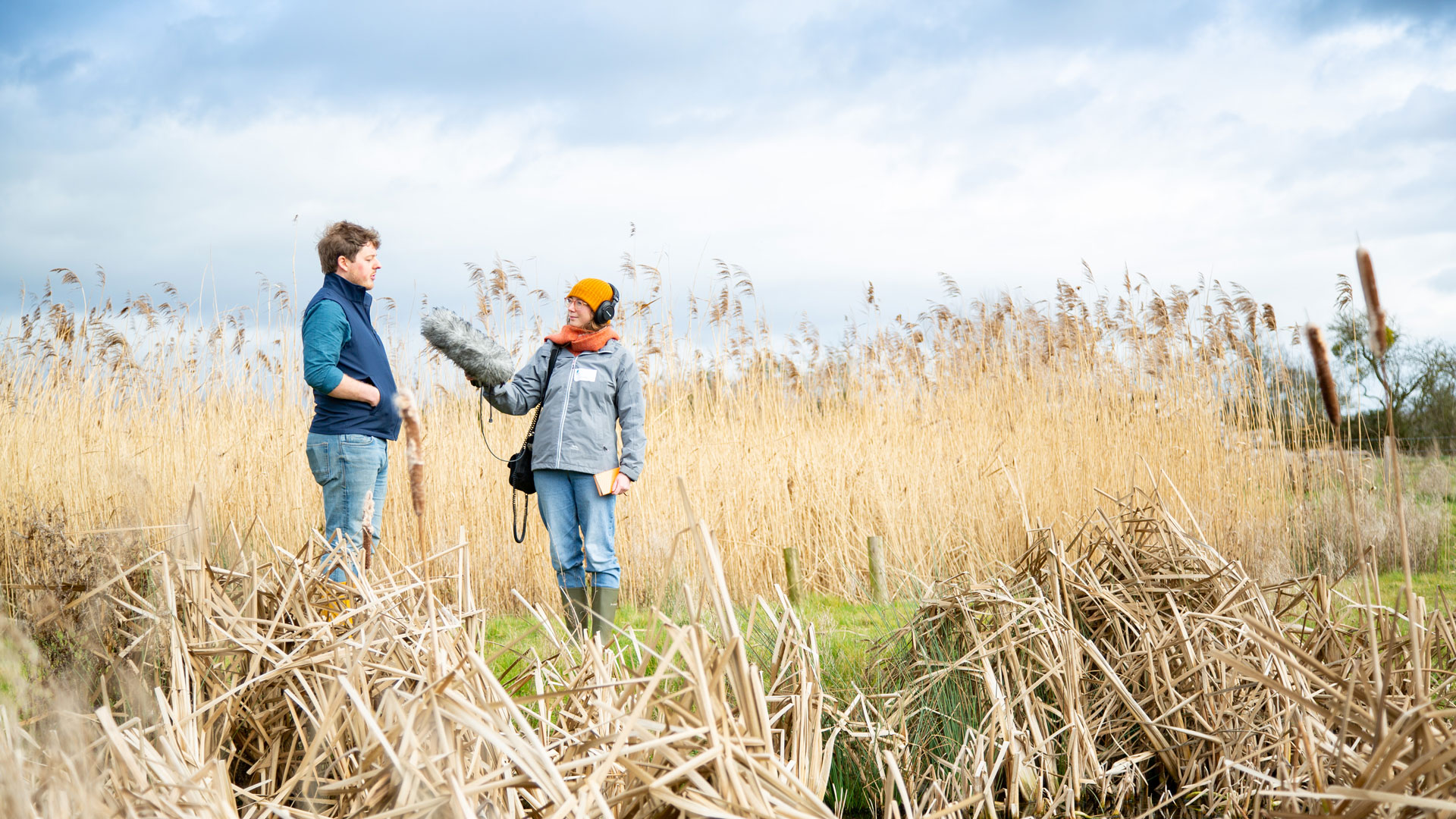 podcast recording at wwt wetlands