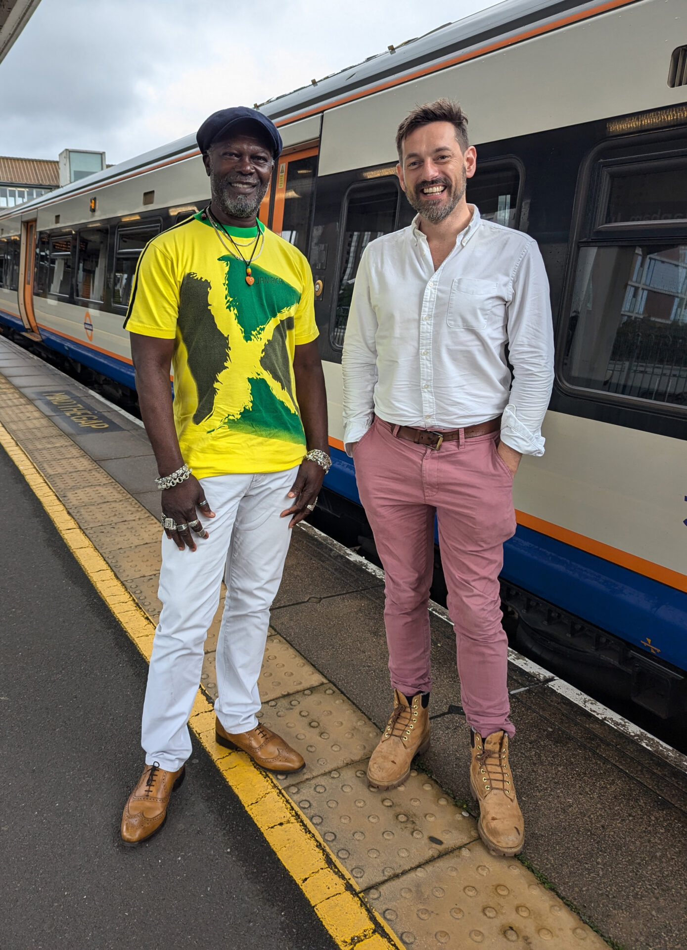 Tim Dunn and Levi Roots on the Windrush Line