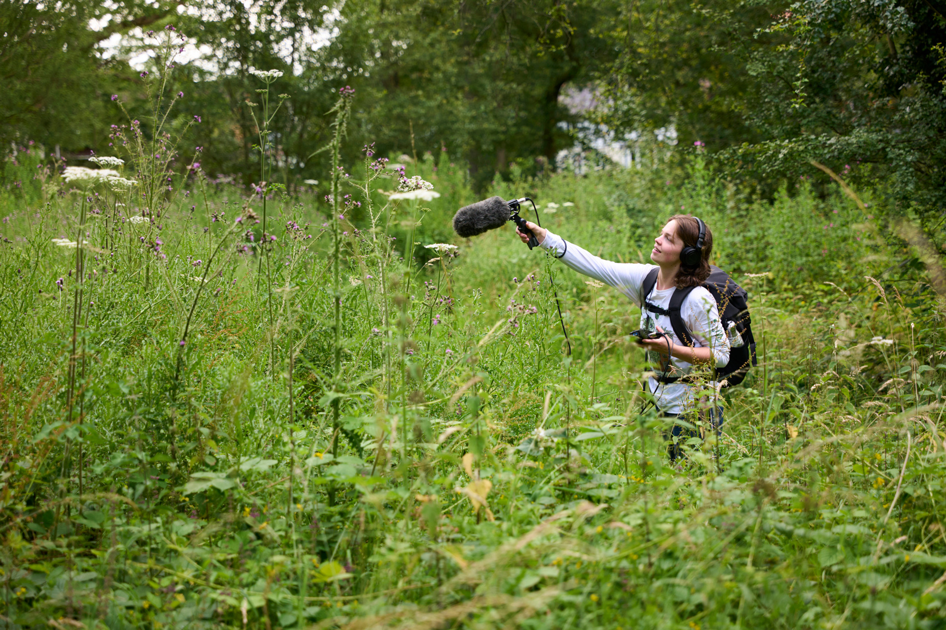 18Sixty recording nature podcasts for National Trust in Surrey Hills